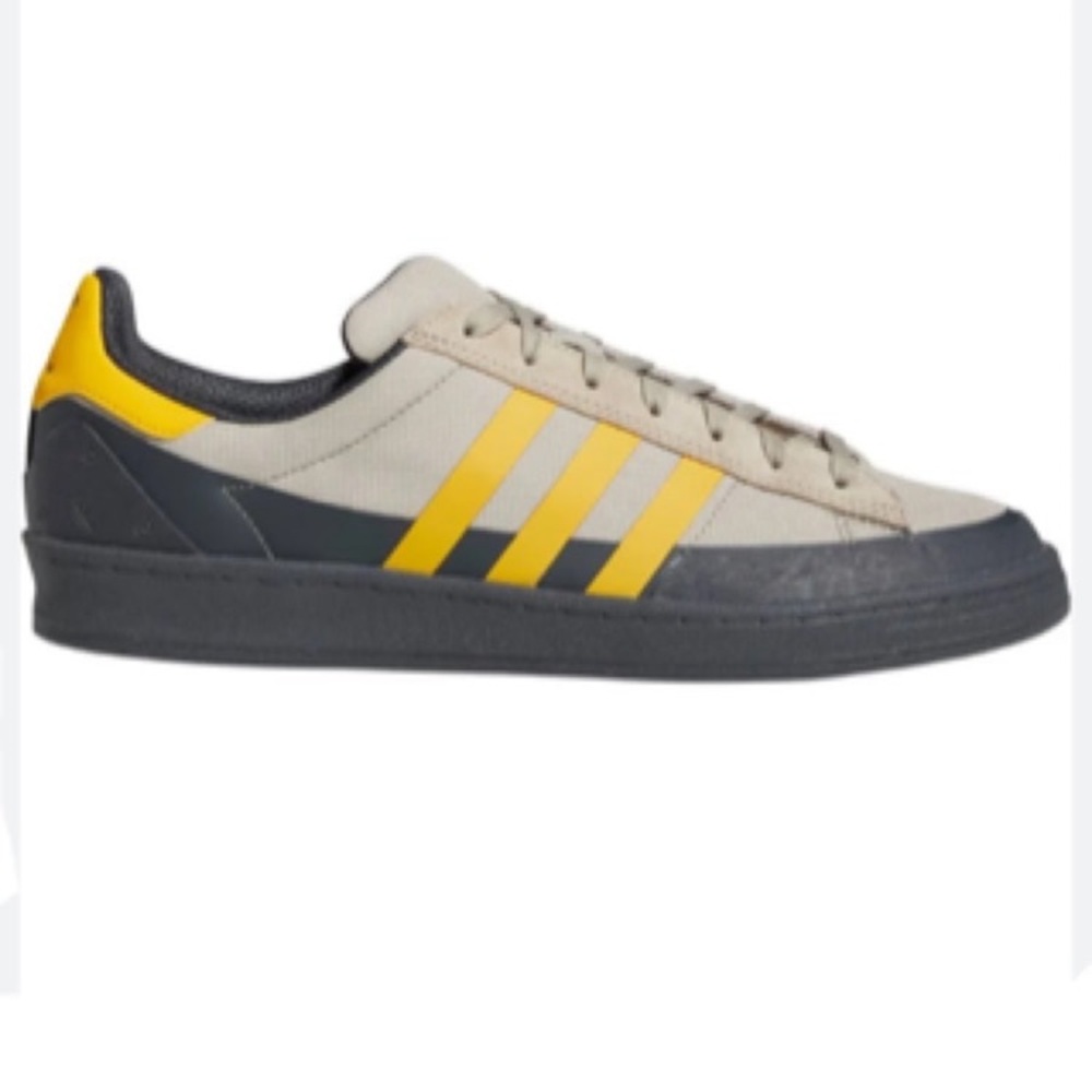 Adidas X Pop Campus Adv Grey Active Gold HR0113 Men’s 12 Skateboard